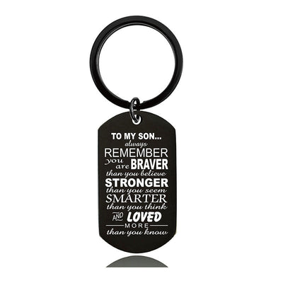 Always Remember You Are Braver Than You Believe - Inspirational Keychain - A896