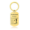 You'll Always Be My Hero - Inspirational Keychain - A907