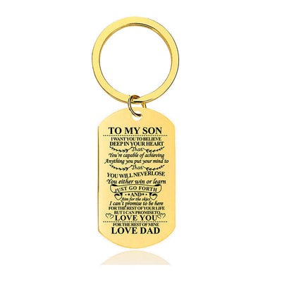 You Will Never Lose - Inspirational Keychain - A909