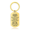 To My Wife - I'll Be By Your Side Through Good And Bad Time - Inspirational Keychain - A915