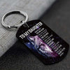 Life Gave Me The Gift Of You - Wolf Multi Colors Personalized Keychain - A885