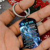 Mom To Son - Let It Go - Wolf Multi Colors Personalized Keychain A882