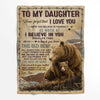 To My Daughter - From Mom - A932 - Premium Blanket