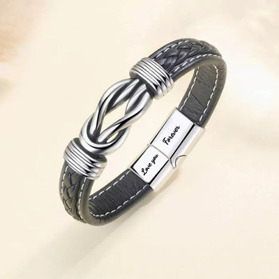 To My Man - "I Love You Forever and Always" Linked Bracelet